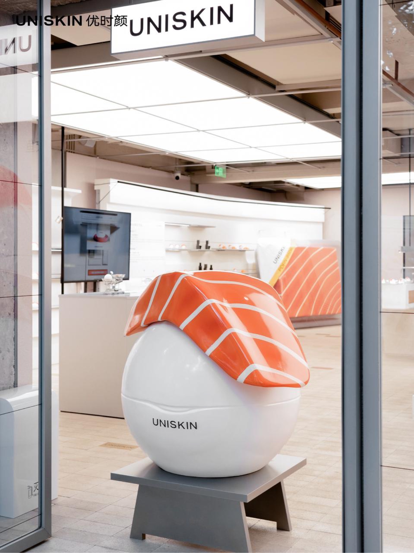 UNISKIN Salmon Collagen Factory pop-up